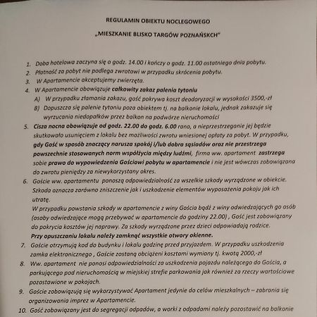 Mieszkanie Blisko Targow Poznanskich Διαμέρισμα Εξωτερικό φωτογραφία